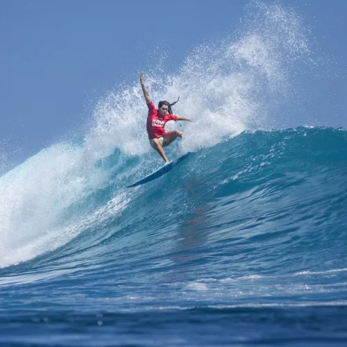 Thankful for the opportunity to compete at the WSL Krui Pro QS6000 🫶🏽 ended up finishing in th